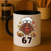 67 Thanksgiving Funny Turkey Meme Coffee Mug thumb 4