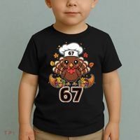 67 Thanksgiving Funny Turkey Meme Toddler T-Shirt thumb 2