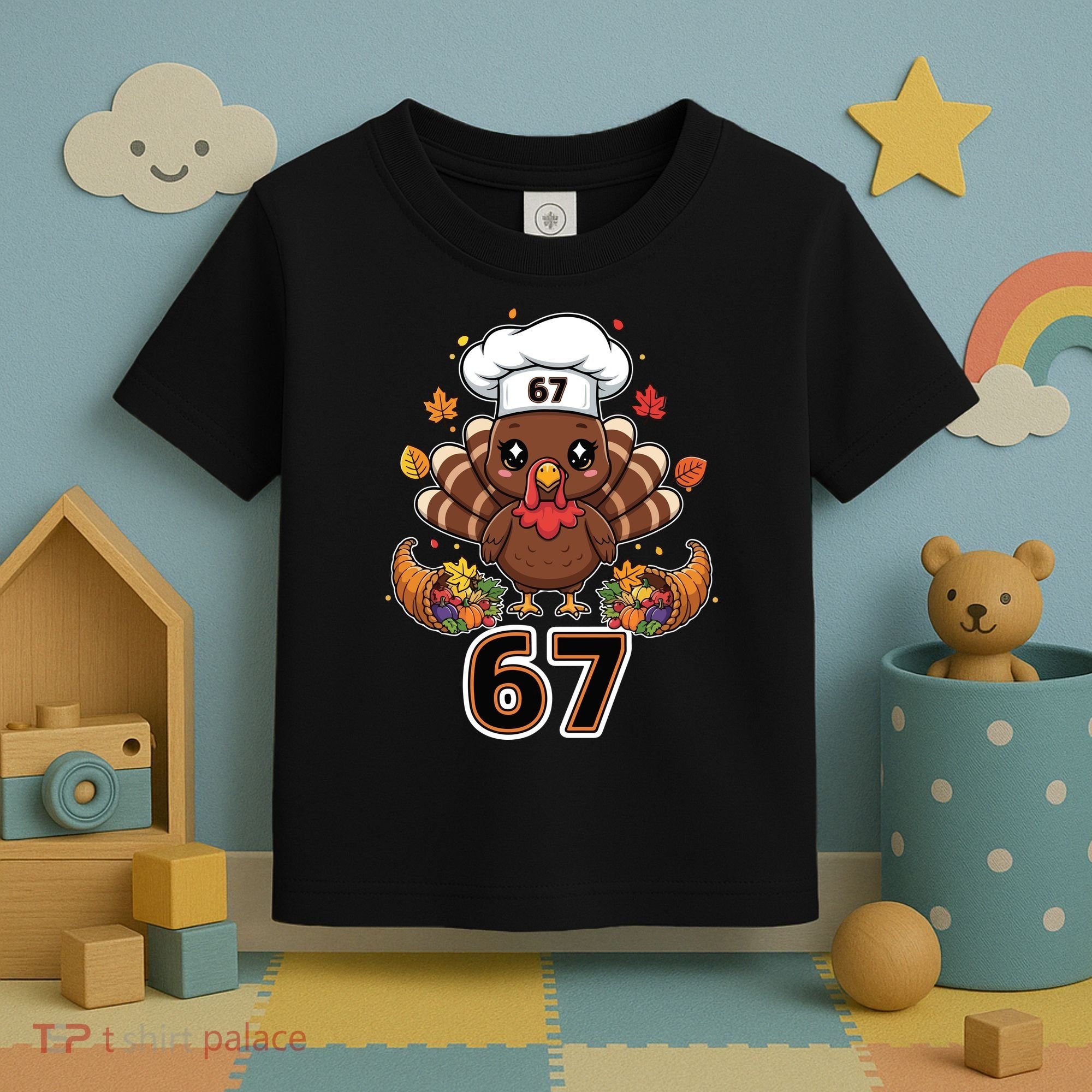 67 Thanksgiving Funny Turkey Meme Toddler T-Shirt