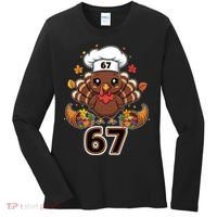 67 Thanksgiving Funny Turkey Meme Women's Long Sleeve Shirt thumb 0