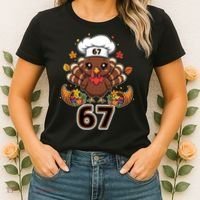 67 Thanksgiving Funny Turkey Meme Women's T-Shirt thumb 2