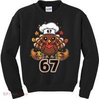 67 Thanksgiving Funny Turkey Meme Kids Sweatshirt thumb 0