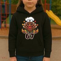 67 Thanksgiving Funny Turkey Meme Kids Hoodie thumb 3