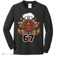 67 Thanksgiving Funny Turkey Meme Kids Long Sleeve Shirt thumb 0