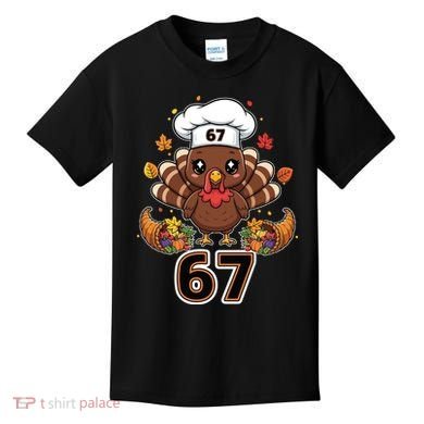 67 Thanksgiving Funny Turkey Meme Kids T-Shirt