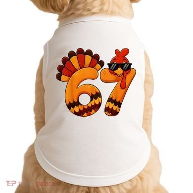 67 Thanksgiving Funny Turkey Sixty Seven Meme Doggie Tank