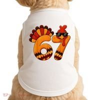 67 Thanksgiving Funny Turkey Sixty Seven Meme Doggie Tank thumb 0