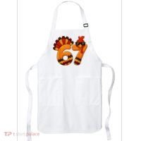 67 Thanksgiving Funny Turkey Sixty Seven Meme Apron thumb 0
