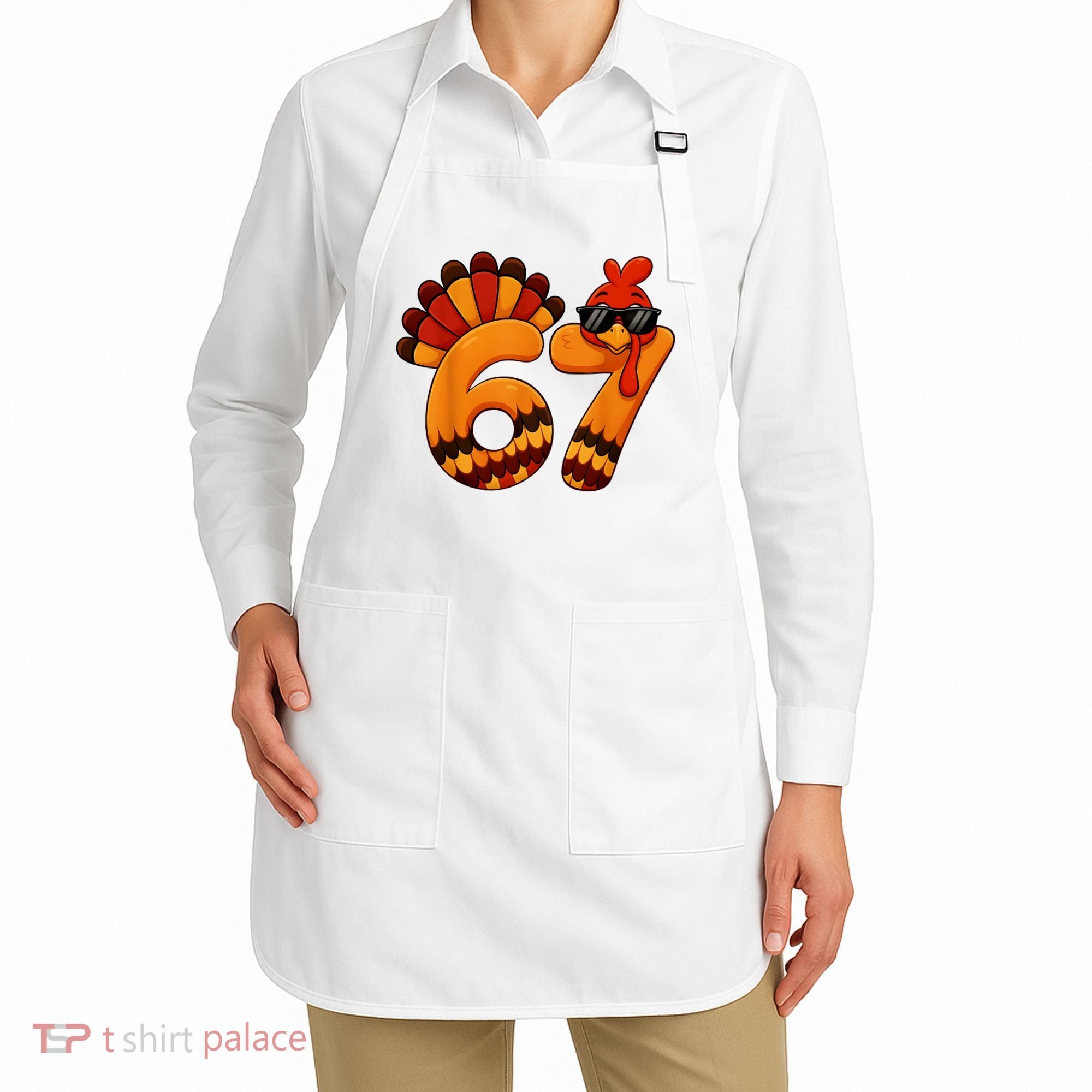 67 Thanksgiving Funny Turkey Sixty Seven Meme Apron