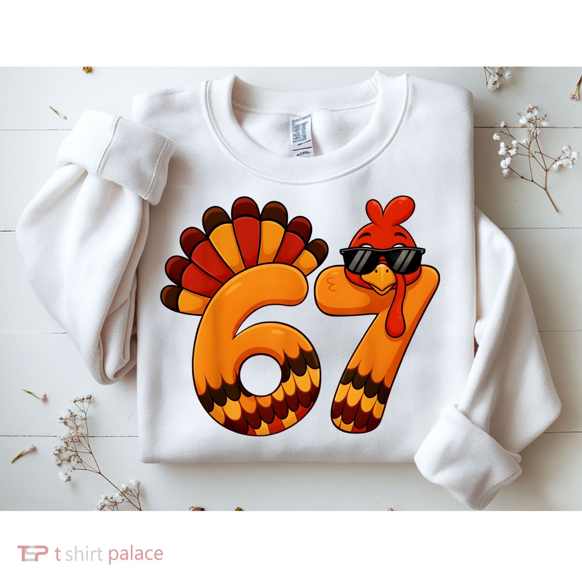 67 Thanksgiving Funny Turkey Sixty Seven Meme Sweatshirt