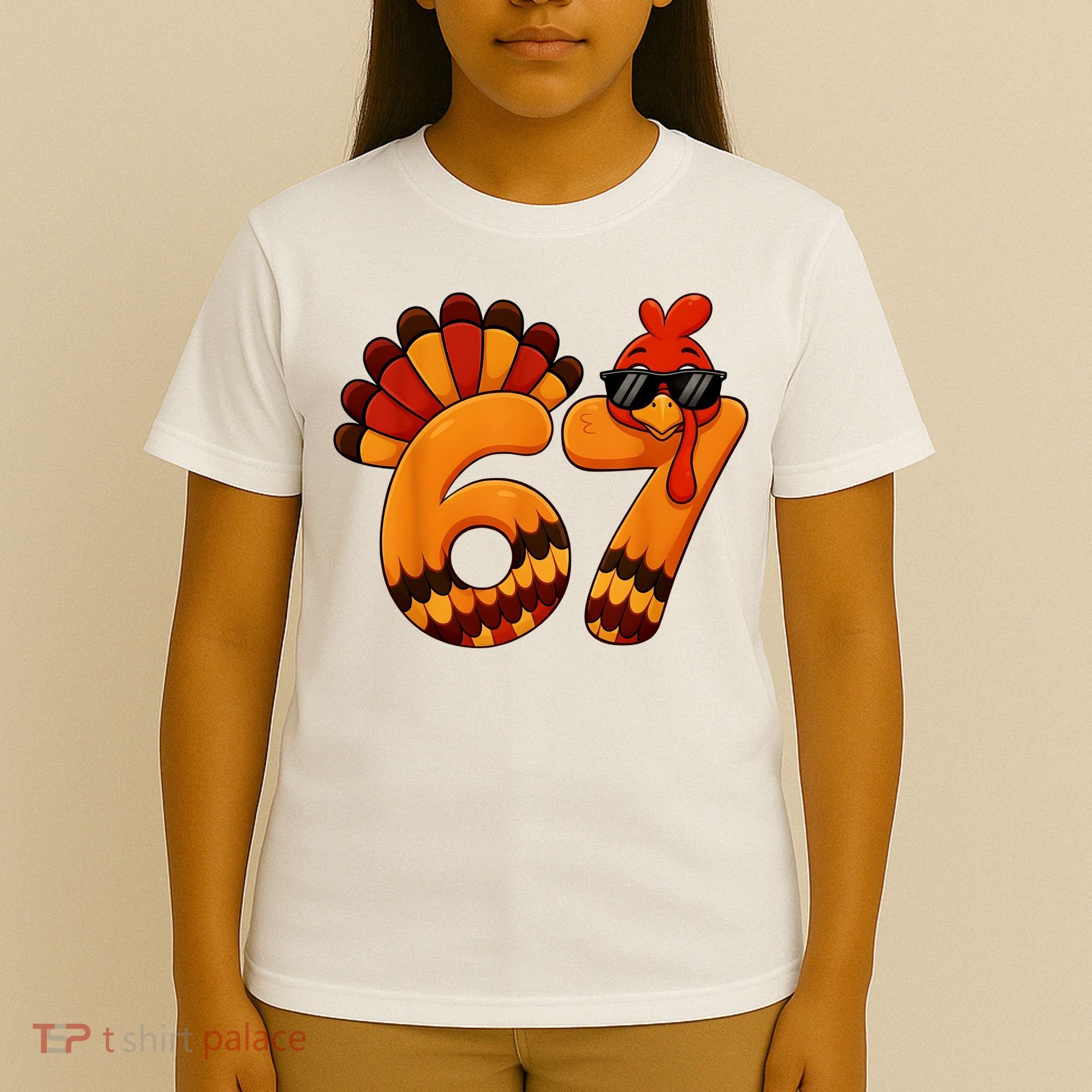 67 Thanksgiving Funny Turkey Sixty Seven Meme T-Shirt