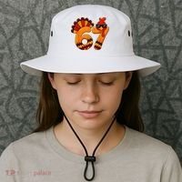 67 Thanksgiving Funny Turkey Sixty Seven Meme Bucket Hat thumb 3