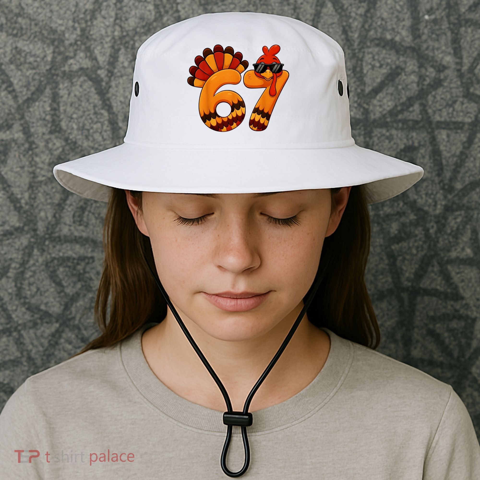 67 Thanksgiving Funny Turkey Sixty Seven Meme Bucket Hat