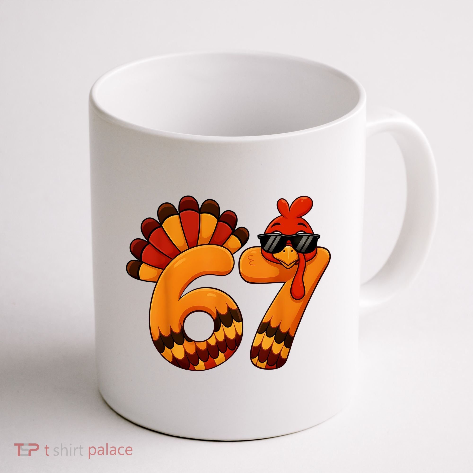 67 Thanksgiving Funny Turkey Sixty Seven Meme Coffee Mug