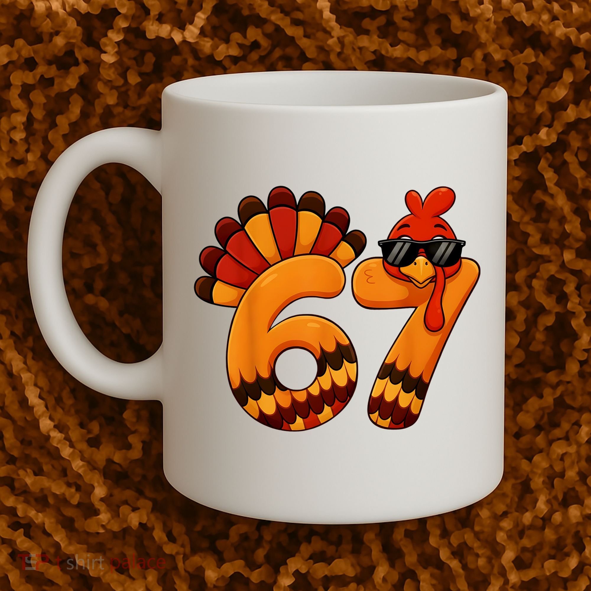 67 Thanksgiving Funny Turkey Sixty Seven Meme Coffee Mug