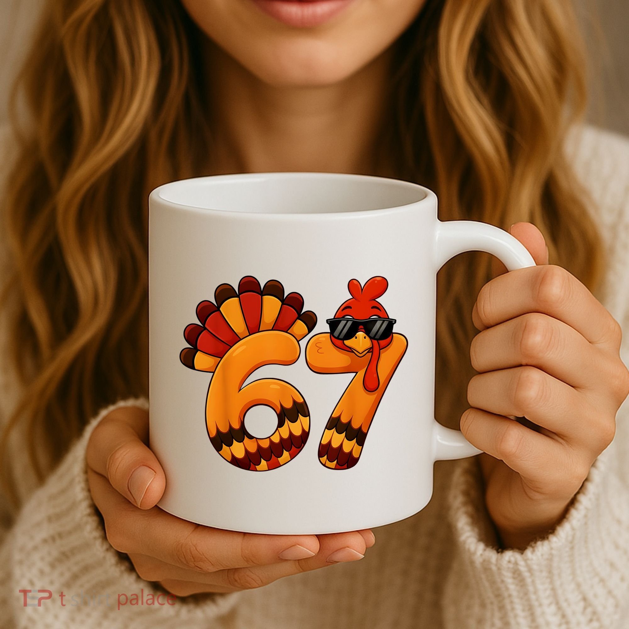 67 Thanksgiving Funny Turkey Sixty Seven Meme Coffee Mug