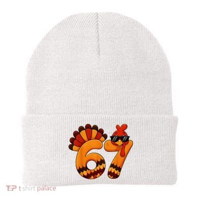 67 Thanksgiving Funny Turkey Sixty Seven Meme Beanie