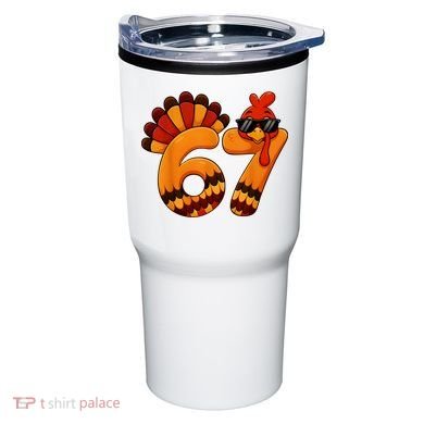 67 Thanksgiving Funny Turkey Sixty Seven Meme Tumbler
