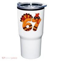 67 Thanksgiving Funny Turkey Sixty Seven Meme Tumbler thumb 0