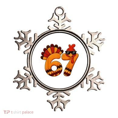 67 Thanksgiving Funny Turkey Sixty Seven Meme Ornament