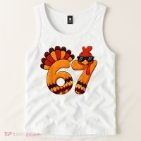 67 Thanksgiving Funny Turkey Sixty Seven Meme Tank Top thumb 2
