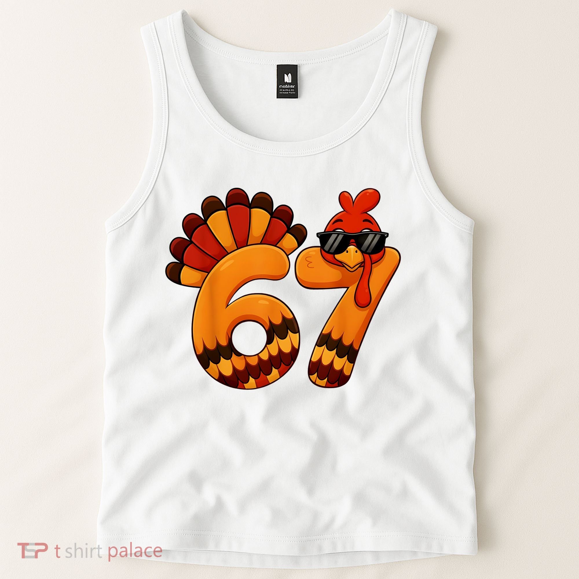 67 Thanksgiving Funny Turkey Sixty Seven Meme Tank Top