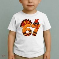 67 Thanksgiving Funny Turkey Sixty Seven Meme Toddler T-Shirt thumb 2