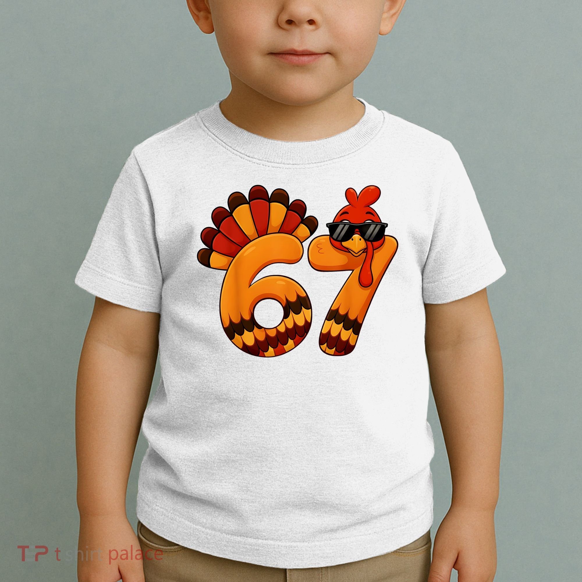 67 Thanksgiving Funny Turkey Sixty Seven Meme Toddler T-Shirt