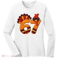 67 Thanksgiving Funny Turkey Sixty Seven Meme Women's Long Sleeve Shirt thumb 0