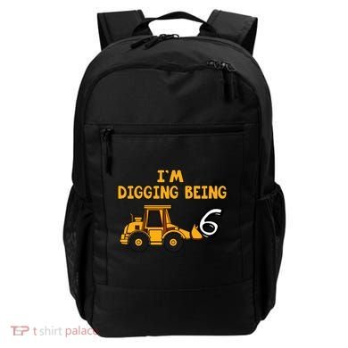 6th Birthday I'm Digging Being Six Backpack