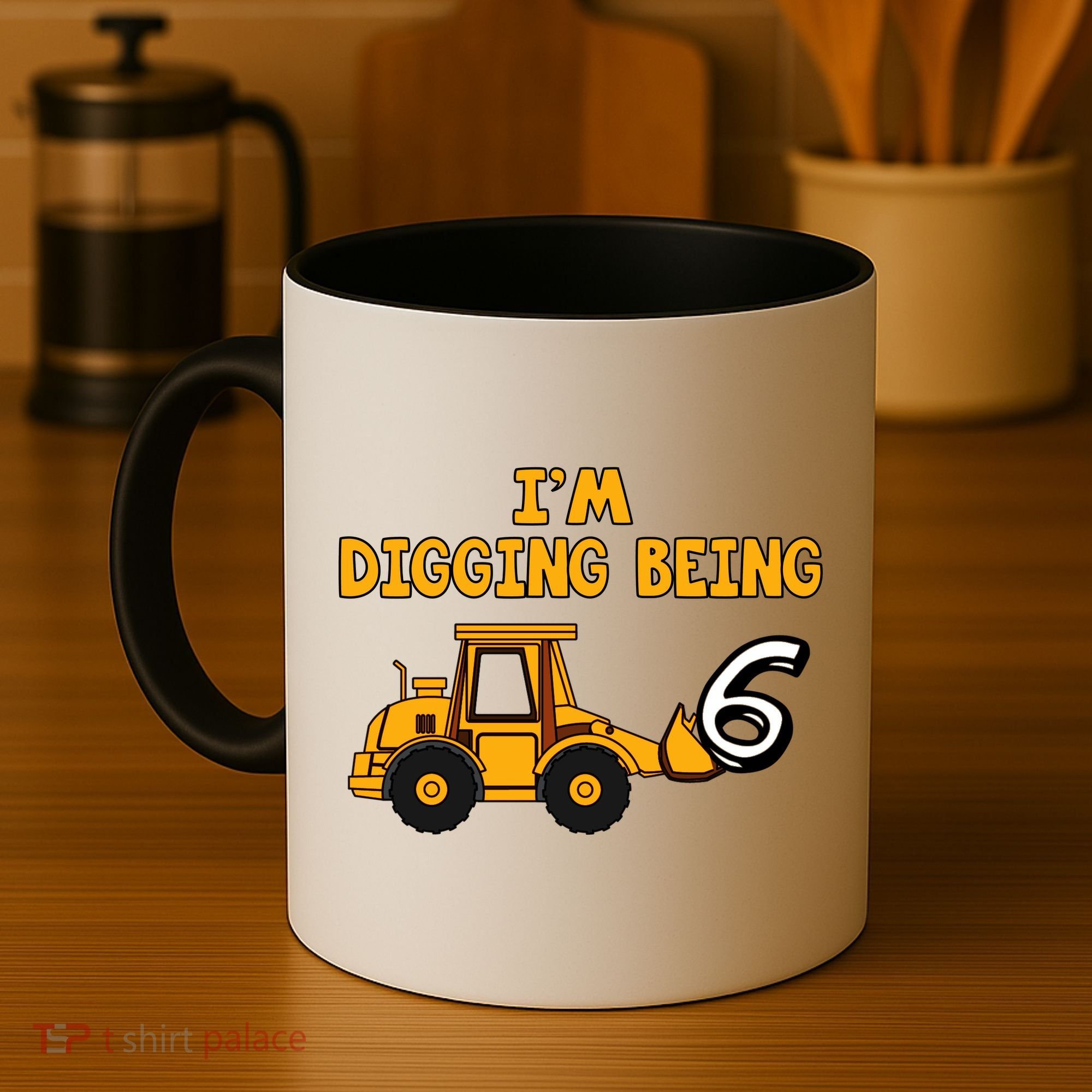 6th Birthday I'm Digging Being Six Coffee Mug