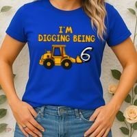 6th Birthday I'm Digging Being Six Women's T-Shirt thumb 2