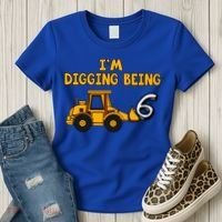 6th Birthday I'm Digging Being Six Women's T-Shirt thumb 3