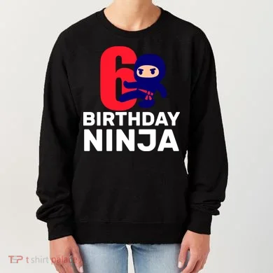 6th Birthday Ninja  Women's Sweatshirt