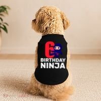 6th Birthday Ninja  Doggie Tank thumb 2