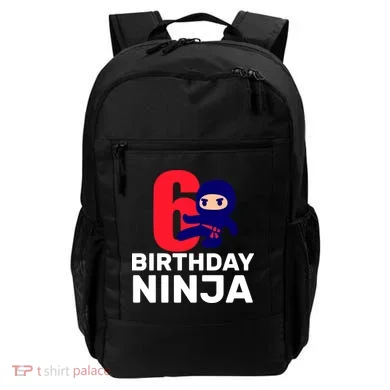 6th Birthday Ninja  Backpack