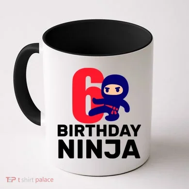 6th Birthday Ninja  Coffee Mug