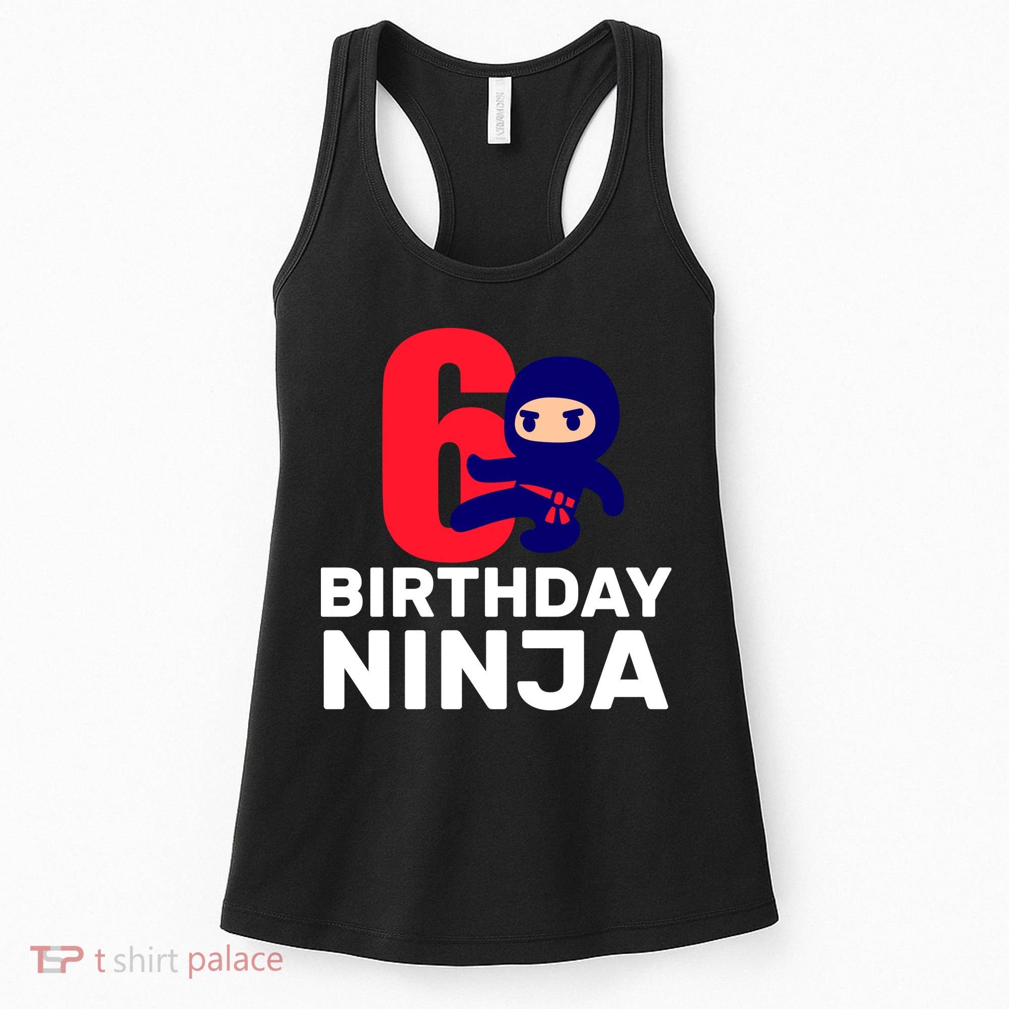 6th Birthday Ninja  Women's Tank Top