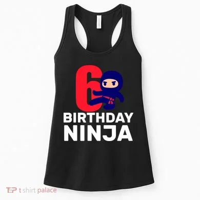 6th Birthday Ninja  Women's Tank Top
