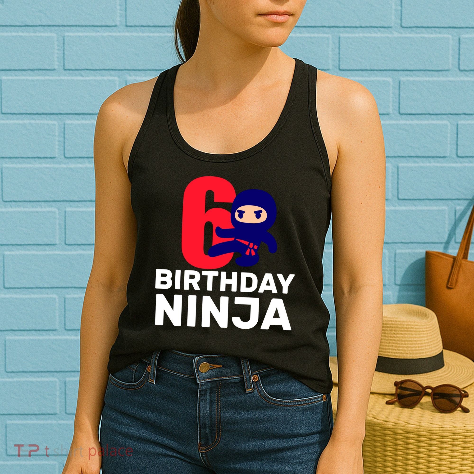 6th Birthday Ninja  Women's Tank Top