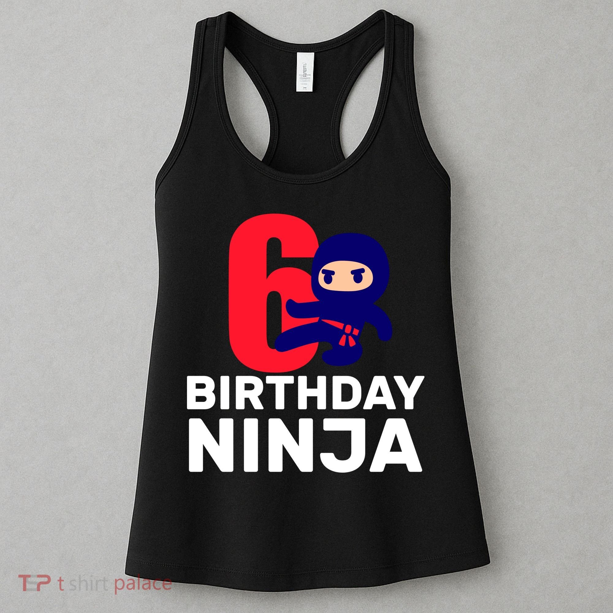 6th Birthday Ninja  Women's Tank Top