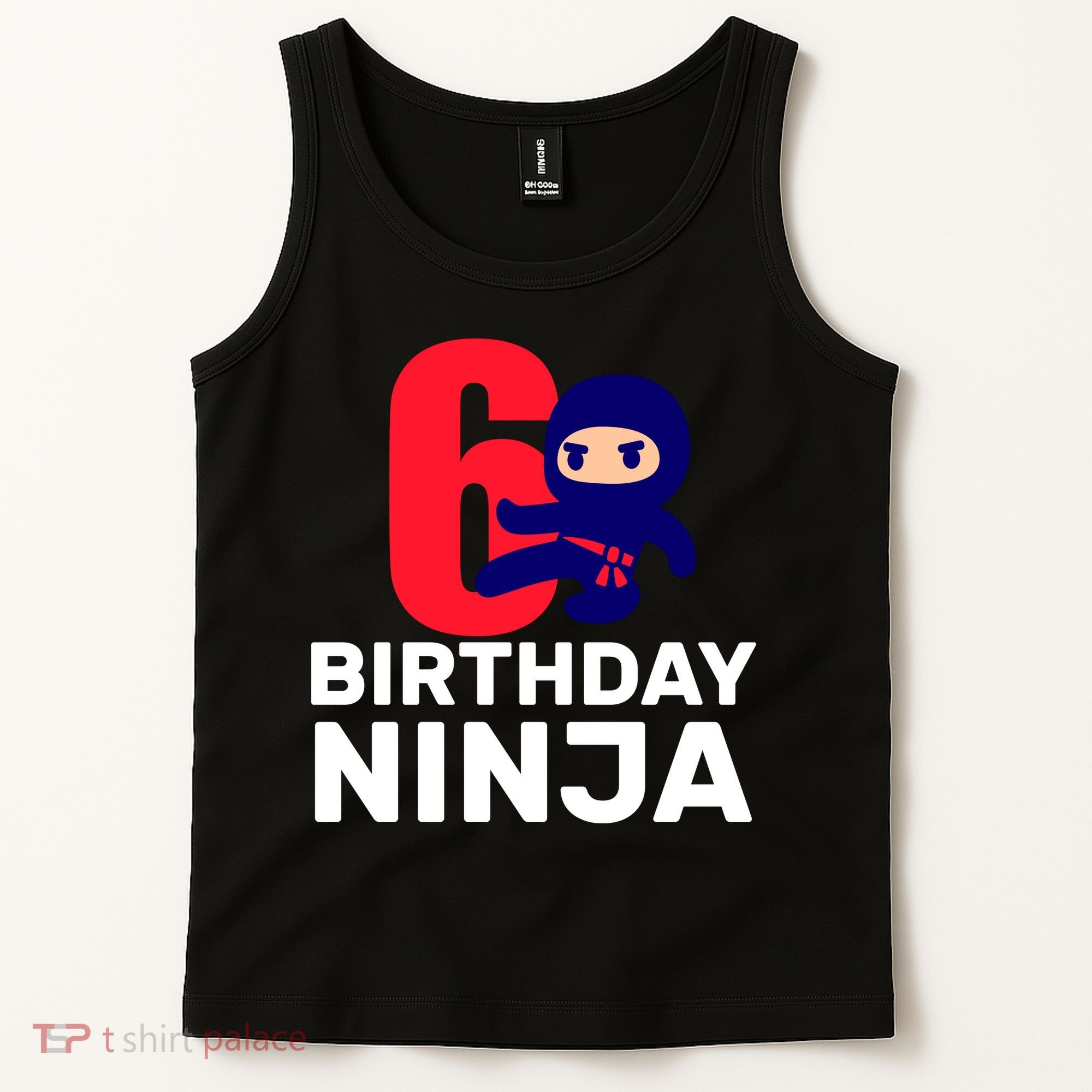 6th Birthday Ninja  Tank Top
