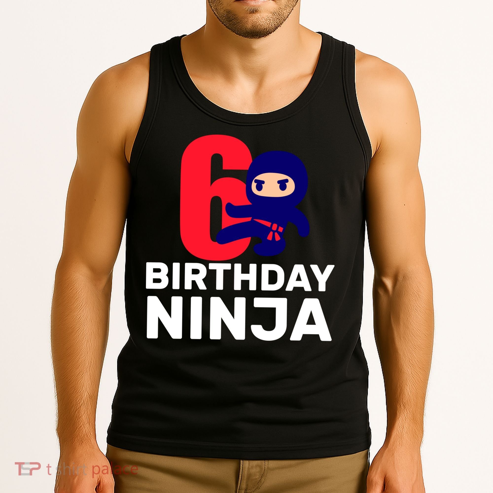 6th Birthday Ninja  Tank Top