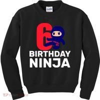 6th Birthday Ninja  Kids Sweatshirt thumb 0