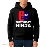 6th Birthday Ninja  Kids Hoodie thumb 4