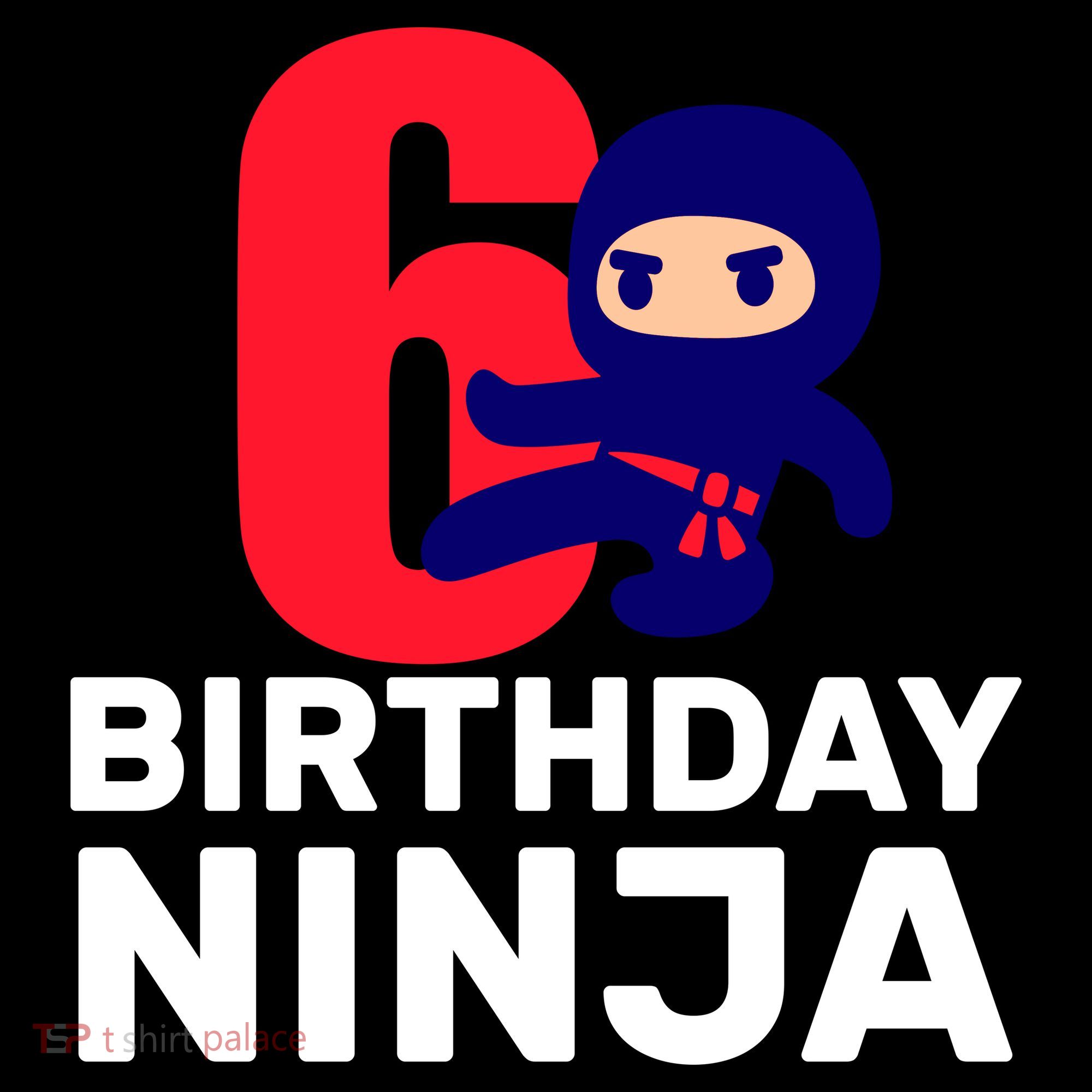 6th Birthday Ninja  Kids Hoodie
