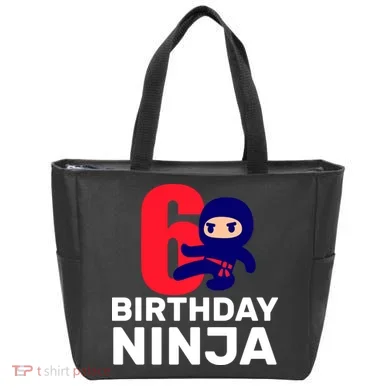 6th Birthday Ninja  Tote Bag