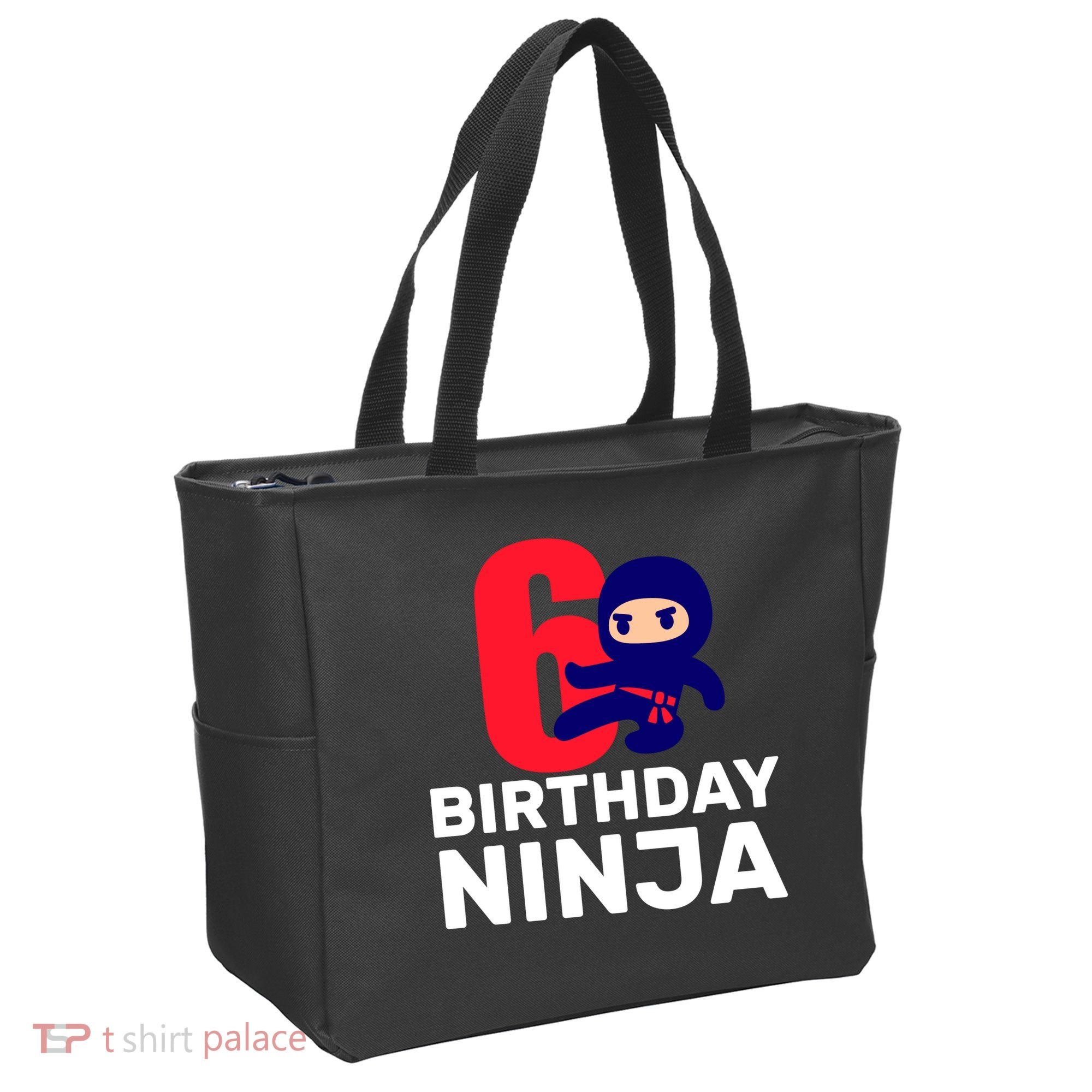 6th Birthday Ninja  Tote Bag