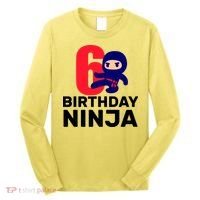 6th Birthday Ninja  Long Sleeve Shirt thumb 0