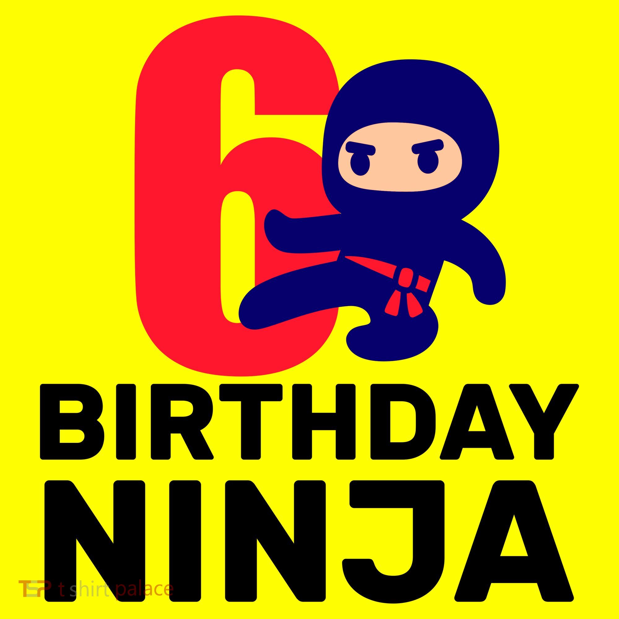 6th Birthday Ninja  Long Sleeve Shirt